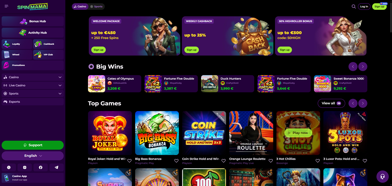 Spinmama Casino – Eksploracja Świata Gier Online